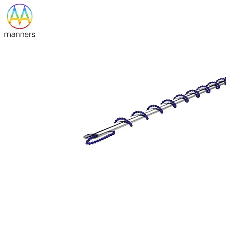 18G 19G 21G 100mm Face Lifting Type Barbed Suture PDO Thread Needle
